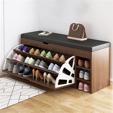 shoe rack bench entryway|hidden shoe storage entryway bench.